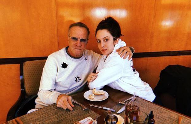 Eleanor Jasmine Lambert with her father, Christopher Lambert.